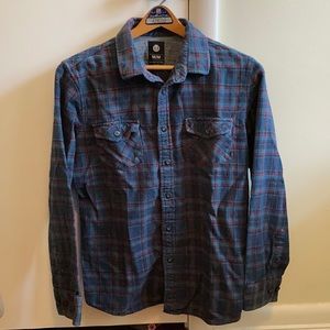 Element plaid flannel button down